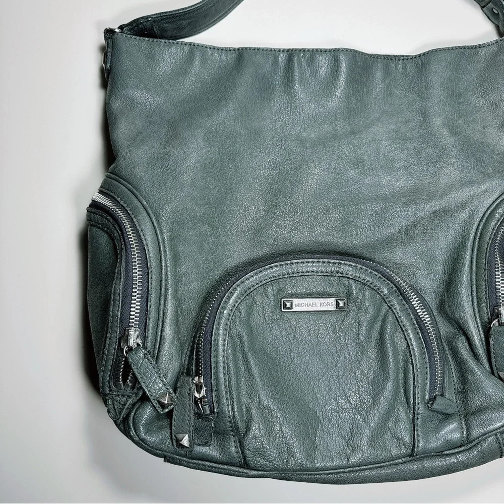 Michael Michael Kors Slouchy Washed Hobo Shoulder Bag - Picture 2 of 16